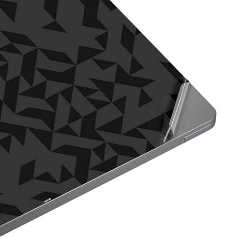 Black Geometric Universal Laptop 15in (12.2 x 8.8in) Skin